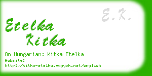 etelka kitka business card